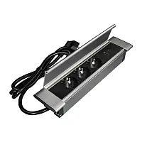 Блок розеток врезной STYLE 3 SCHUKO 250В 16A USB-A+USB-C, шампань-черный — купить оптом и в розницу в интернет магазине GTV-Meridian.